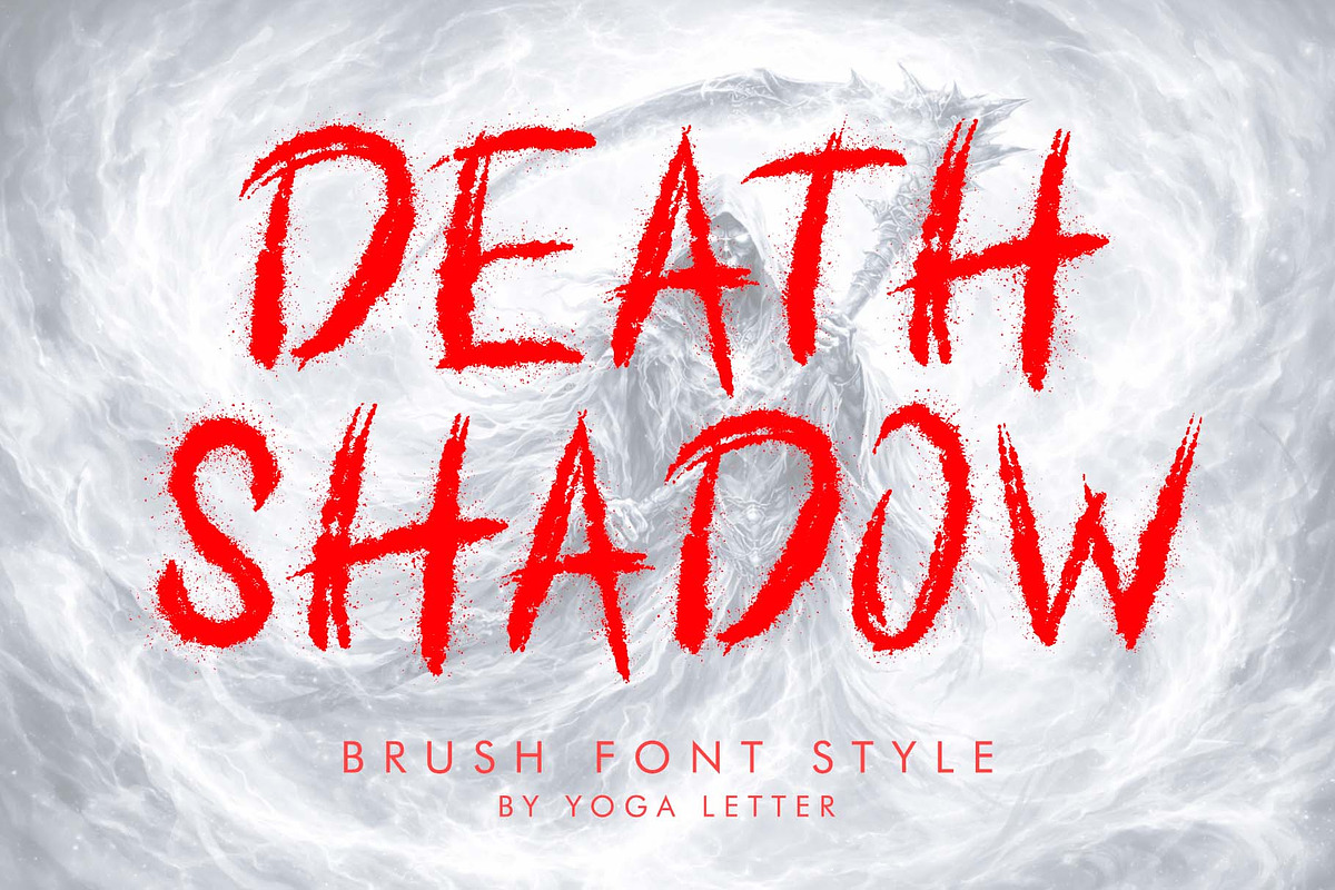 Death Shadow, a Handwritten Font by Yoga Letter (Photo 1 of 6)