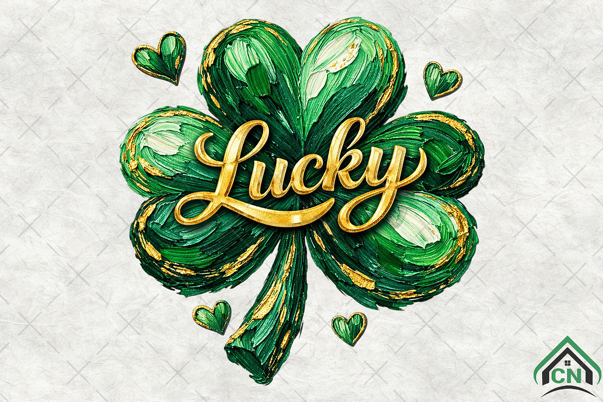 Brushstroke St Patrick's Day, an Illustration by Craft Nest (Photo 2 of 6)