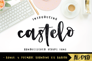 Castelo Script 5 Branding Boards