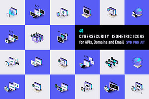 Cybersecurity Isometric Icons, a Solid Icon by Polar Vectors