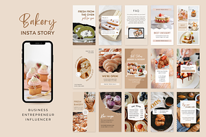 Bakery Instagram Story Templates