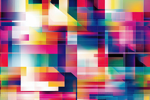 Seamless vibrant abstract composition featuring a mosaic of colorful geometric, a Pattern Graphic by Textures & Backgrounds