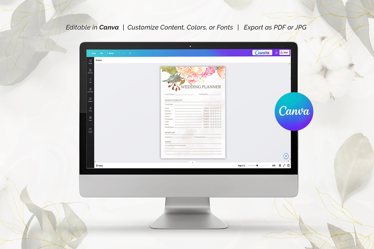 Wedding Planner Template, a Stationery Template by ShineOnWedding (Photo 8 of 10)