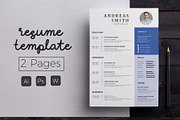 Cover Letter & Resume Template, a Resume Template by Hito Graphic (Thumbnail 1 of 8)