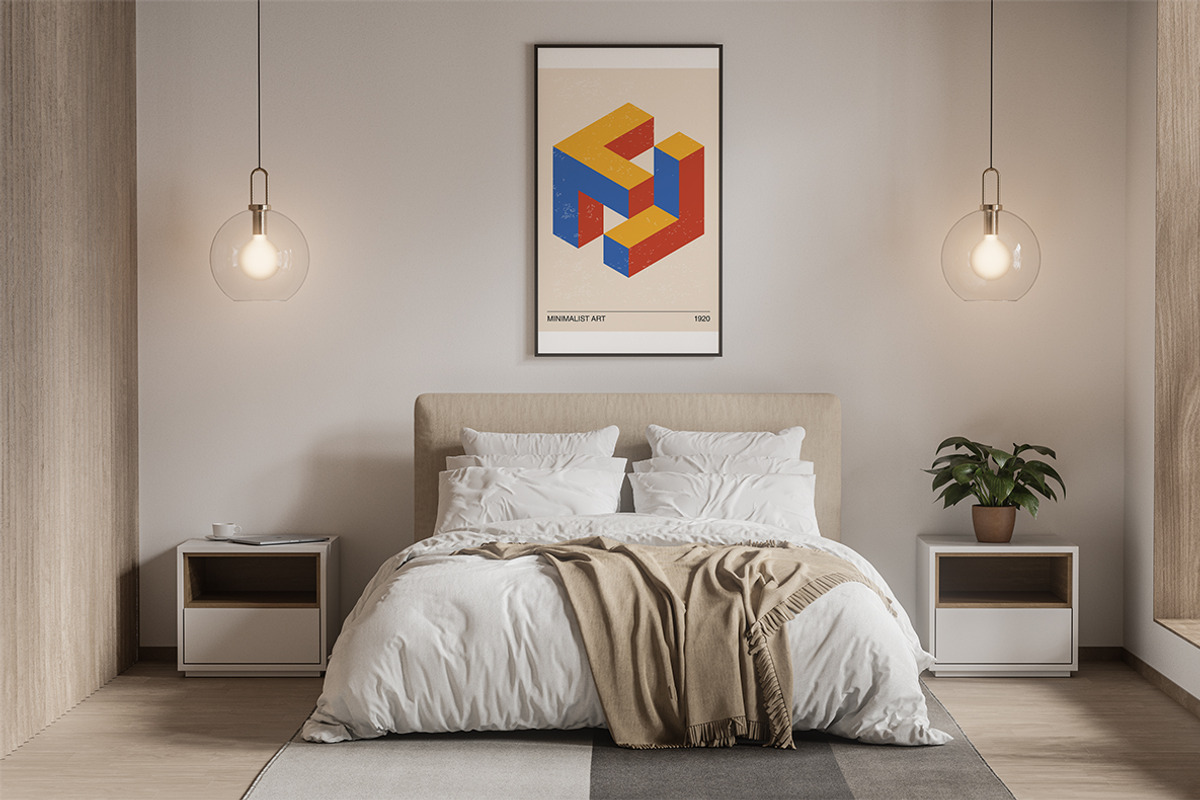 3D Geometry Printable Wall Art Set, a Background Graphic by C Design Studio (Photo 7 of 28)