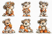 Whimsical Easter Bear Clipart, an Illustration by Craft Nest (Thumbnail 3 of 9)