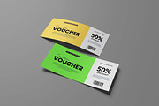 Gift Voucher Mockup, an Advertising Mockup by GraphicWindow (Thumbnail 8 of 9)