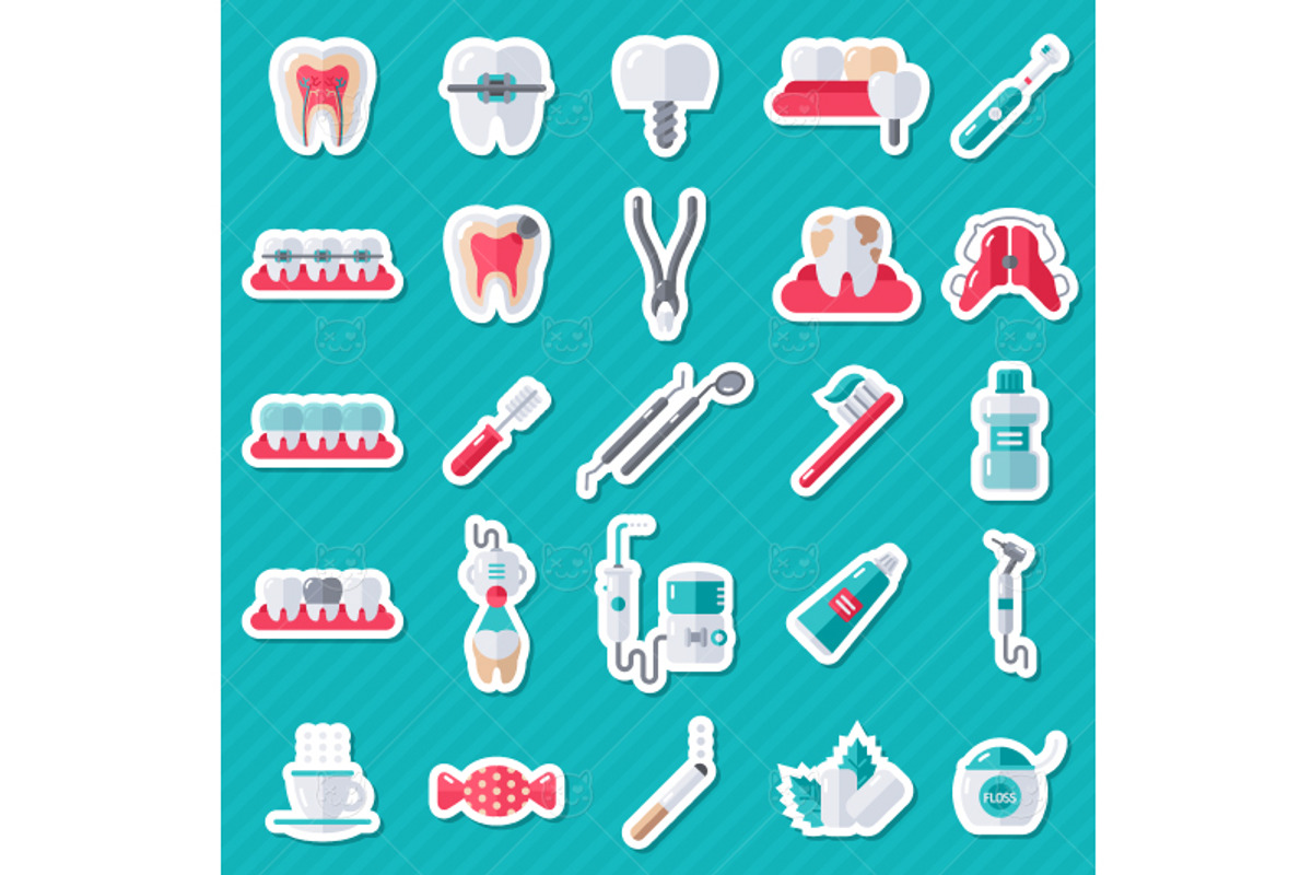 Dental Stickers, an Icon by kotoffei