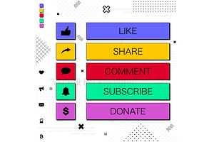 Abstract modern social media, a Templates & Theme by LongQuattroArt