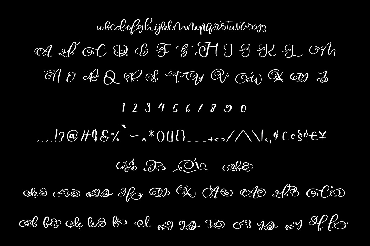 Sally font preview 4