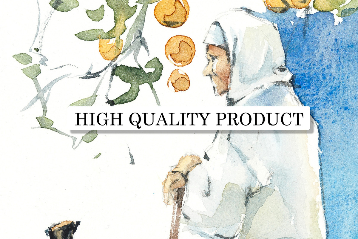 Watercolor Set Morocco 2, an Object Illustration by Budogoshch (Photo 4 of 4)
