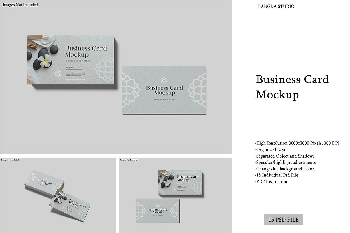 Business Card Mockup For Branding, an Advertising Mockup by Bangdastudio (Photo 1 of 16)