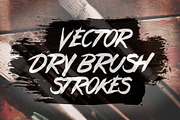 24 Vector Dry Brush Stroke Brushes, a Brush Add-On by Spoon Graphics (Thumbnail 1 of 2)
