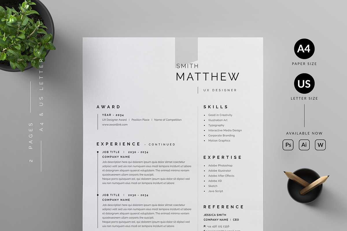 Resume/CV, a Resume Template by Reuix Studio (Photo 2 of 5)