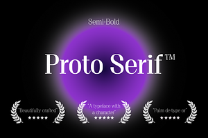Proto Serif Semi-Bold