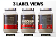 2lb Whey Protein Jar Mockup A3-Pro, a Packaging Mockup by Design Warlord (Thumbnail 6 of 16)