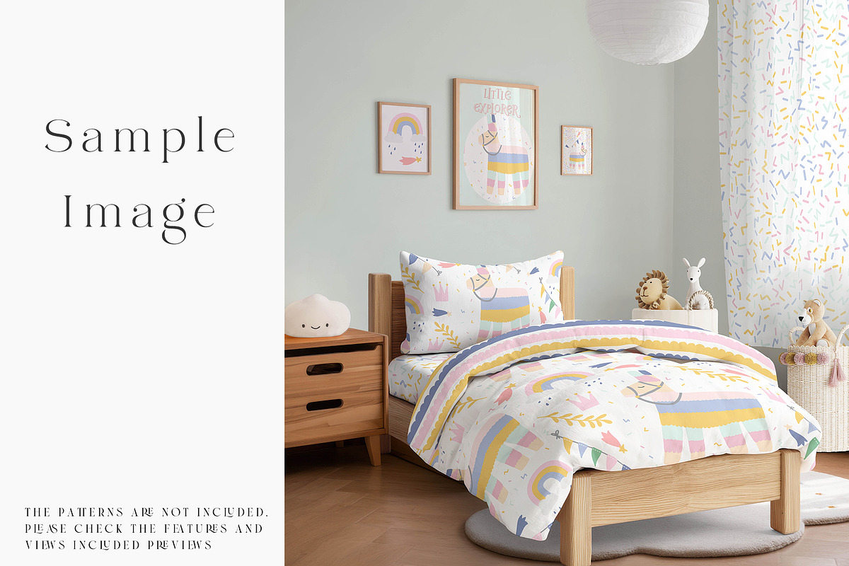 Toddler's Bedding & Wall Mockups, a Mockup by mock-ups (Photo 15 of 30)
