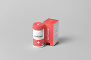 Supplement Jar & Box Mock-Up 4, a Packaging Mockup by Yogurt86 (Thumbnail 3 of 11)