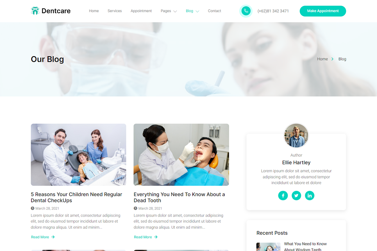 Dentist & Dental Clinic Elementor, a Landing Page Template by Elite Templates (Photo 6 of 8)