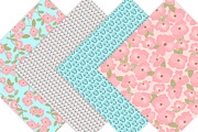 Floral Digital Paper, a Pattern Graphic by Leska's Digitals (Thumbnail 4 of 4)