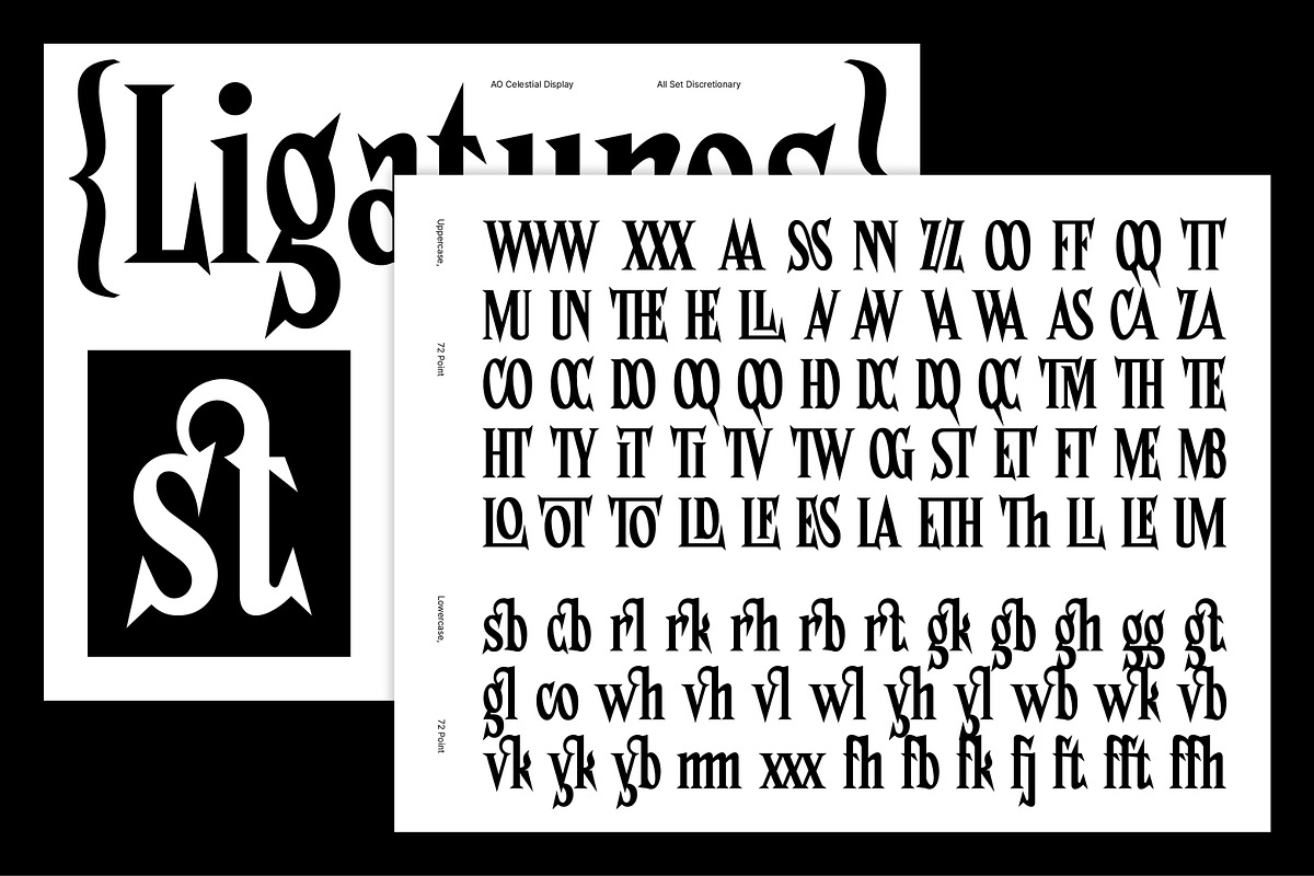 AO Celestial - Display Font, a Serif Font by OwunStudio (Photo 6 of 20)