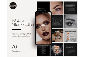 PMU & Microblading Template - Canva