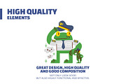 Funny cartoon character with quotes., an Animal Illustration by monkik (Thumbnail 6 of 8)