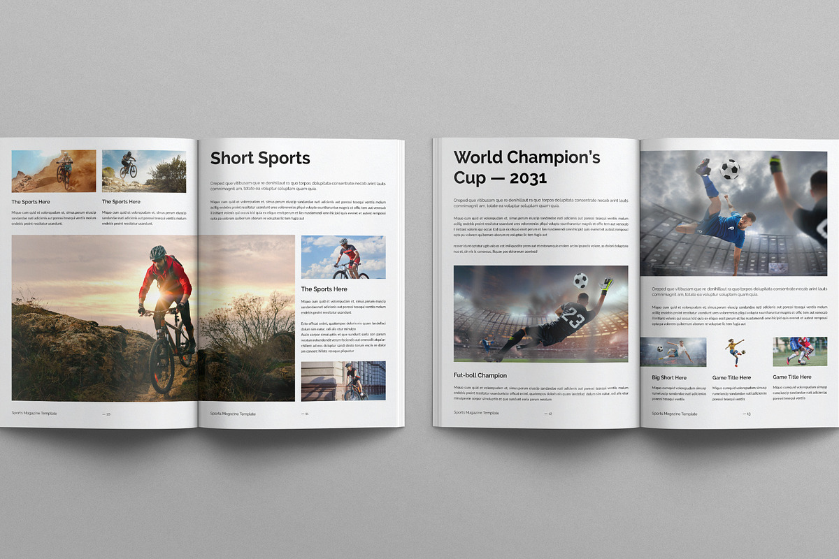 Sports Magazine Template, a Magazine Template by E-Type (Photo 5 of 7)
