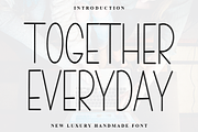 Together Everyday, a Sans Serif Font by FreshTypeINK (Thumbnail 1 of 8)