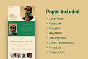Bold UGC Portfolio Website Canva, a Websites & App Template by The Chaos Project (Thumbnail 4 of 8)