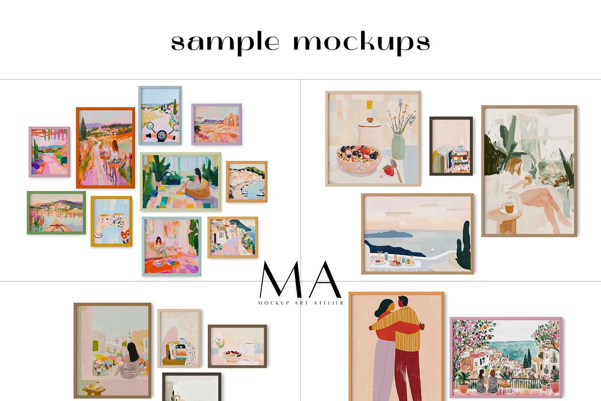 Mega Interior Frame Mockup Pack, a Household Mockup by Mockup Art Atelier (Photo 59 of 60)