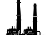 Industrial Factory Silhouette Bundle, an Illustration by Designs_River (Thumbnail 38 of 45)