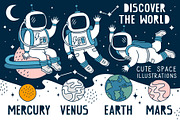 Space illustrations & patterns, an Illustration by Nastya Tkachova (Thumbnail 2 of 9)
