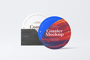 Coaster Mockup, an Advertising Mockup by zpackcreative (Thumbnail 1 of 4)