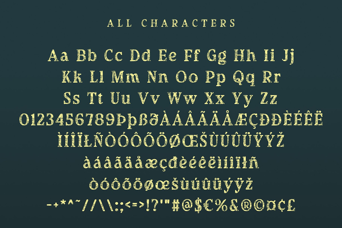 CS Clarion Stamp, a Serif Font by Craft Supply Co. (Photo 8 of 8)