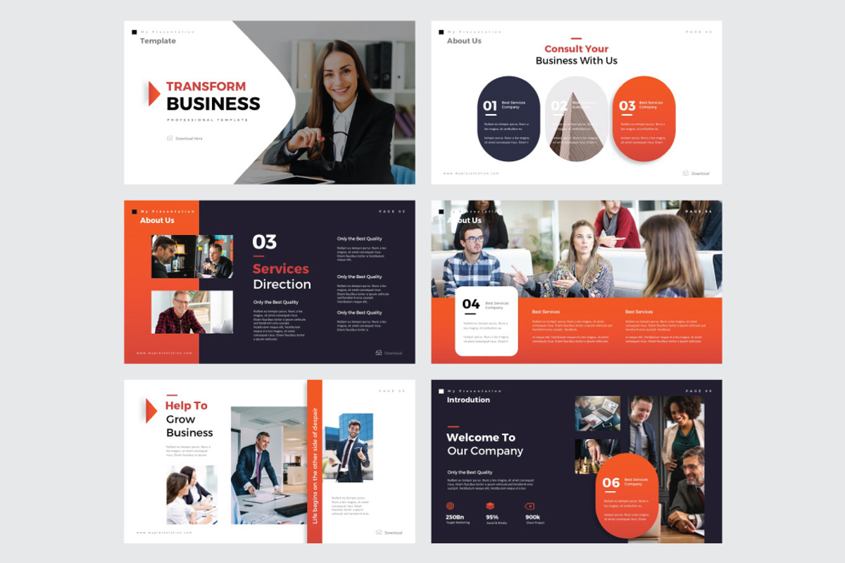TRANSFORM BUSINESS - Powerpoint, a Presentation Template by Shafura (Photo 2 of 6)