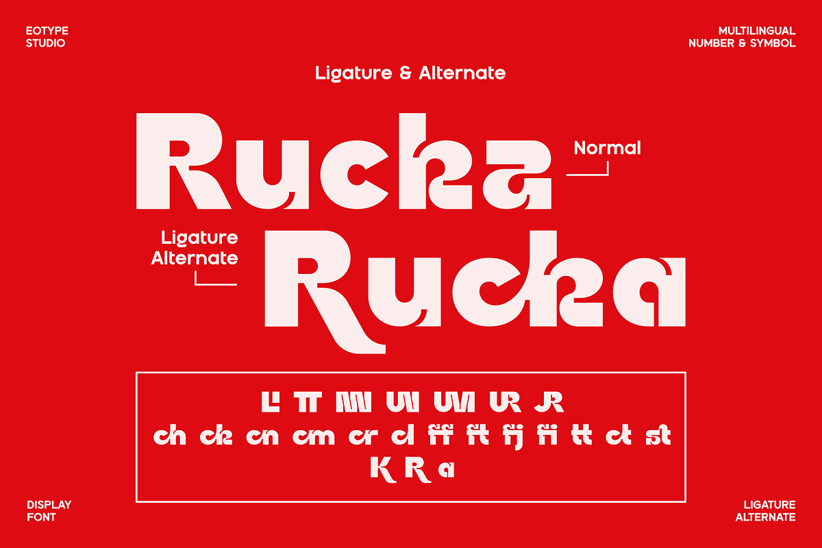 Rucka Display Typeface, a Sans Serif Font by Eotype Studio (Photo 7 of 9)