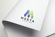 Meeta People Letter M Logo, a Branding & Logo Template by Design_Planet (Thumbnail 1 of 2)