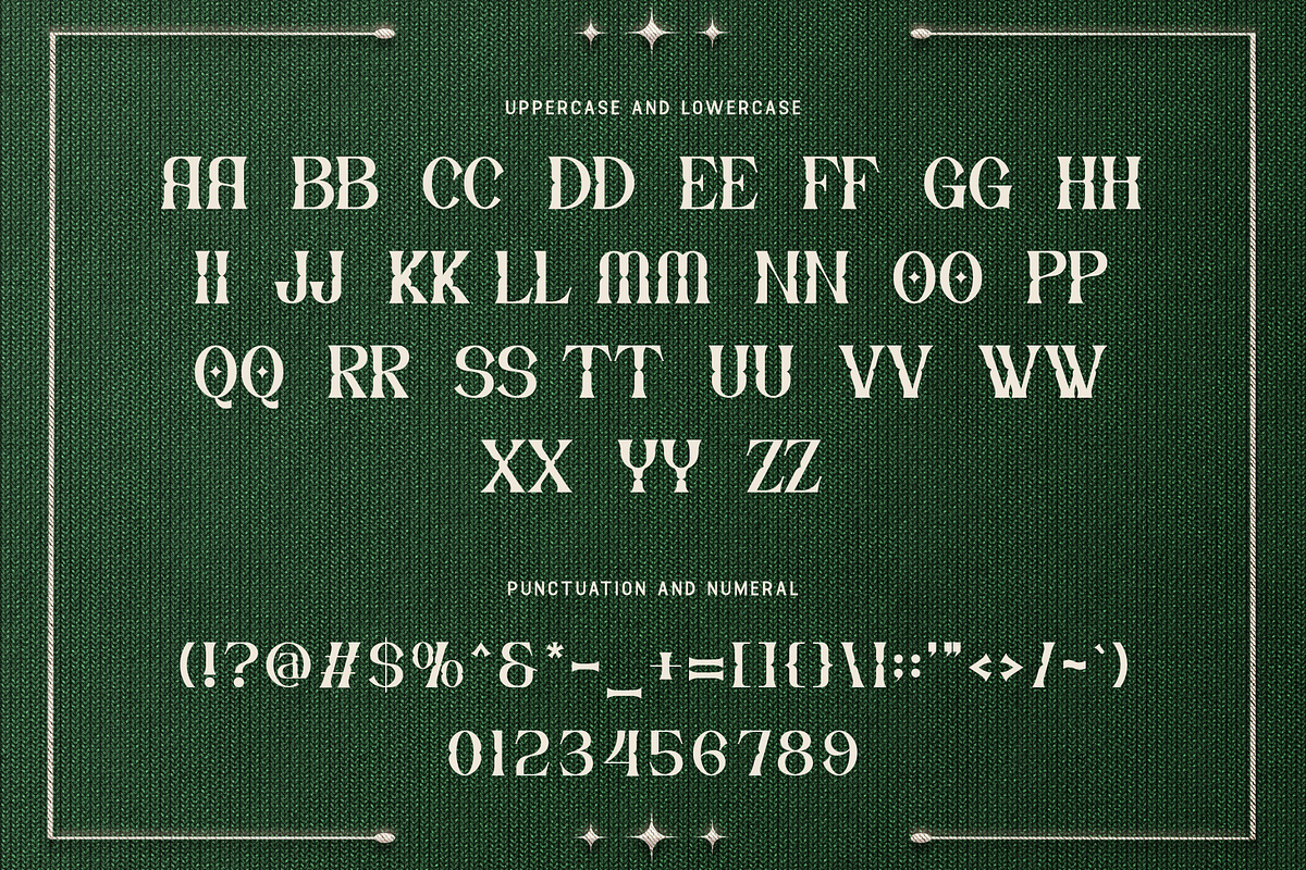 Drivzen-ModernEmbroidery SerifBXFont, a Serif Font by overlaytemplates (Photo 5 of 5)