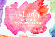 Vector & JPG Watercolor Textures, a Texture Graphic by Heartmade by Claudia (Thumbnail 1 of 5)