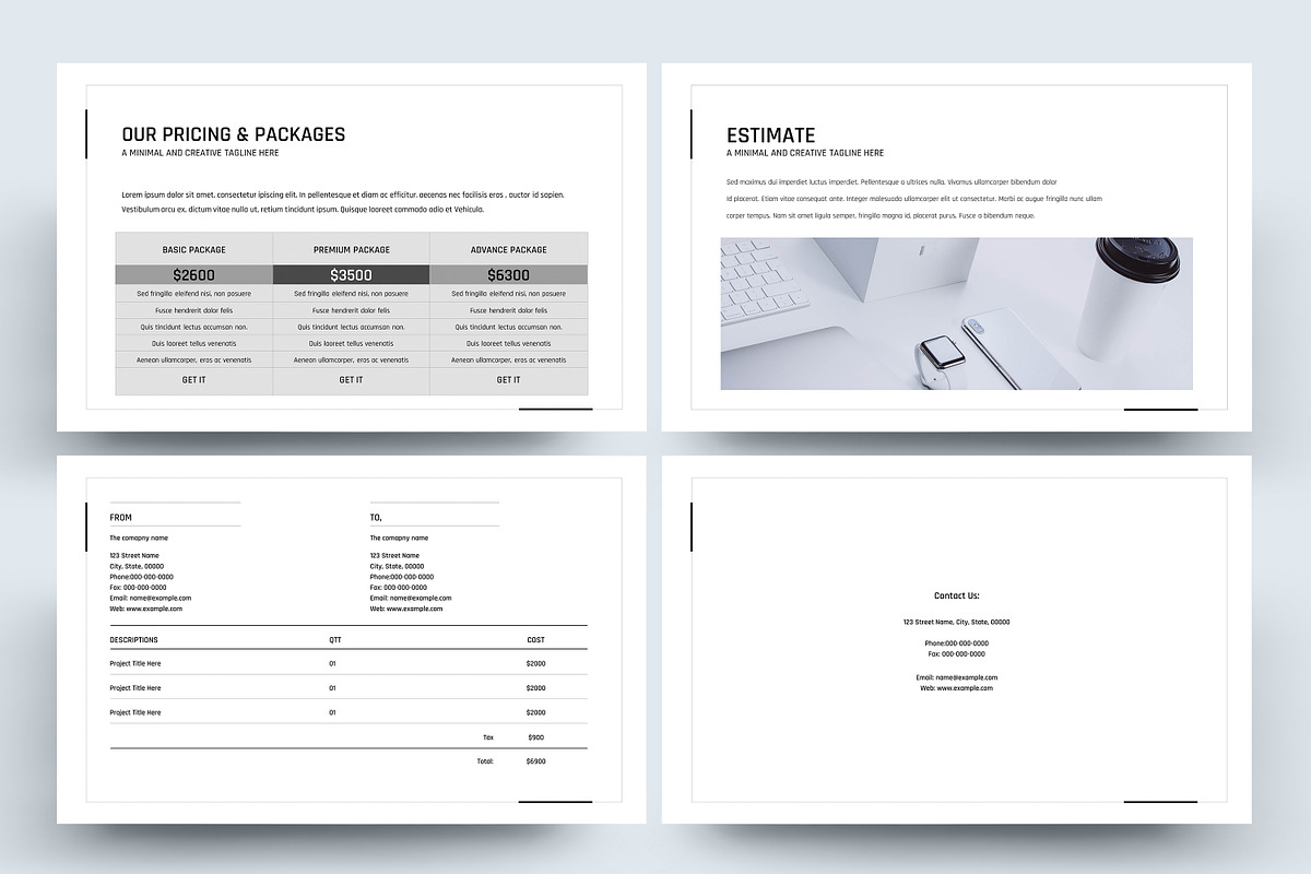Minimal Proposal PowerPoint Template, a Presentation Template by SmmrDesign (Photo 7 of 8)