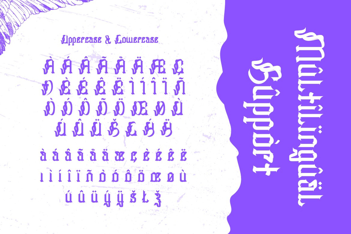 Huffles - Display Blackletter Font, a Blackletter Font by Dhabee (Photo 2 of 16)