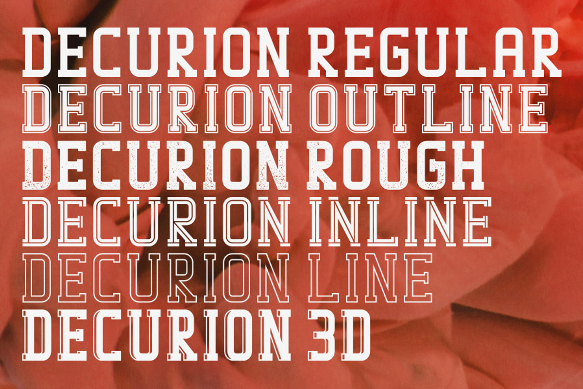 Decurion Typeface preview 4