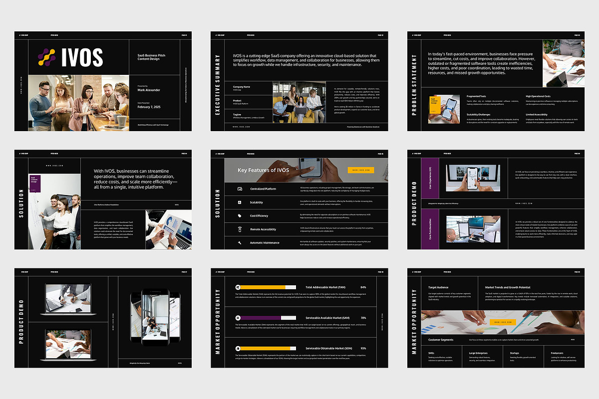 Ivos : SaaS Startup Powerpoint, a Presentation Template by Punkl Camp (Photo 7 of 11)