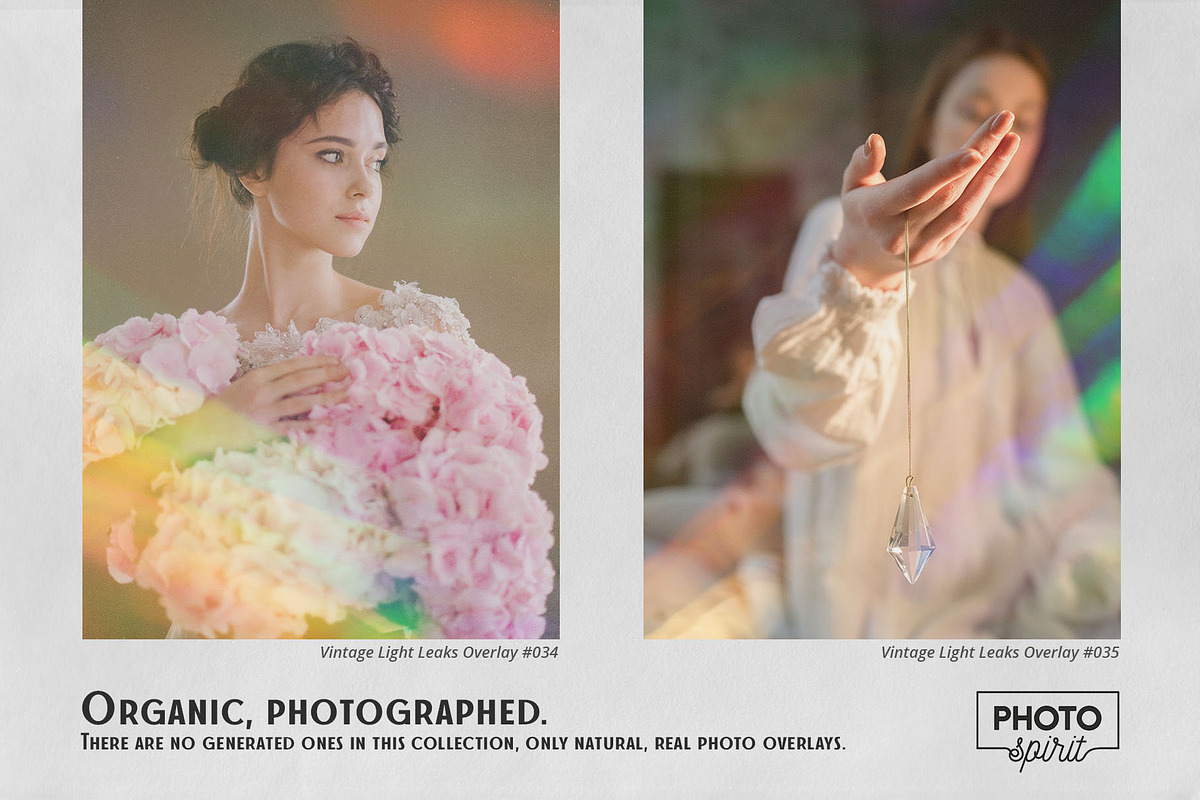 Vintage Light Leaks Overlays, a Brushes & More by PhotoSpirit (Photo 3 of 10)