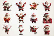 Funny Skinny Santa Clipart, an Illustration by RobertsArt (Thumbnail 4 of 7)