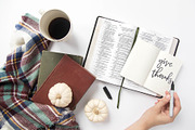 'Give Thanks' Fall Flat Lay, a Photo by Kunkel Adventures (Thumbnail 2 of 2)