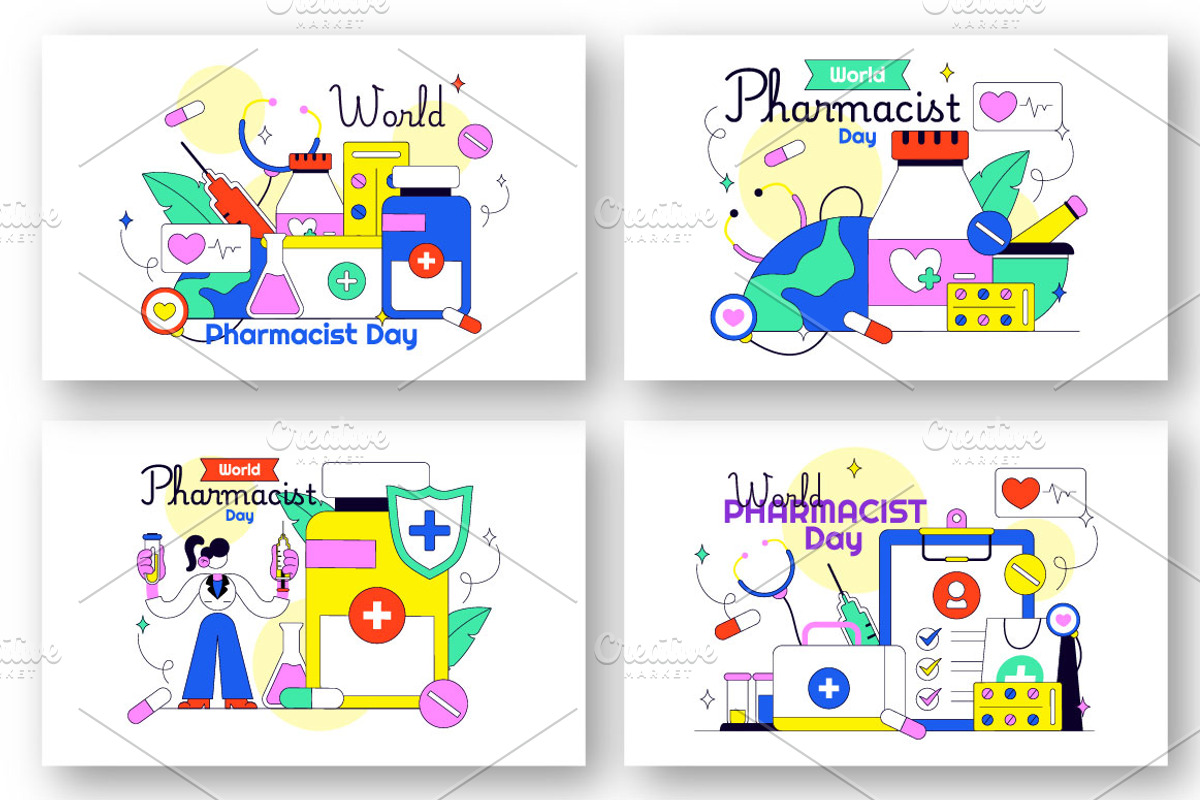 10 World Pharmacists Day, a Healthcare Illustration by denayunebgt (Photo 2 of 4)