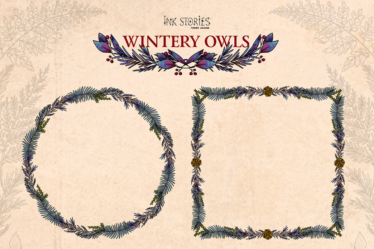 Wintery Owls, an Animal Illustration by Ink Stories (Photo 22 of 26)