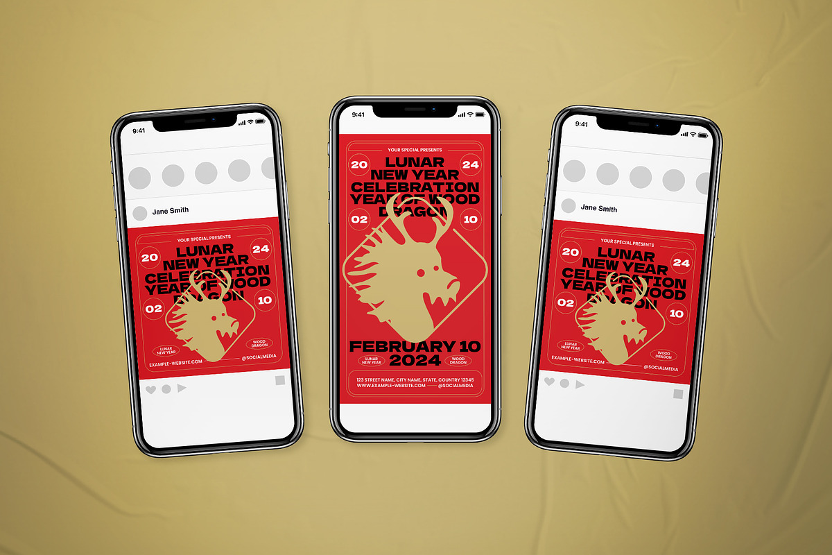 Lunar New Year Celebration Flyer, a Flyer Template by The Good Store (Photo 2 of 2)